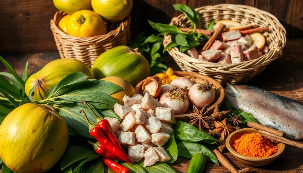 Bahan dasar kuliner Brunei